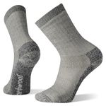 Smartwool Classic Hike Merino Wool Socks, Men's Full Cushioned Walking, Hiking & Running Socks, Crew Fit, Lightweight & Breathable Natural Merino, Men's - Grey, L