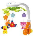 KiddoLab Nursery Toys Baby Crib Mobile with Lights and Relaxing Music. Includes Ceiling Light Projector with Stars, Animals Musical Crib Mobile with Timer Ages 0 and Older | Multicolor