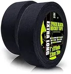 EAGLES Hockey Tape Multipurpose Cloth Tape Roll for Ice & Roller Hockey Stick, Blade & Handle Protector - Strong Over Grip for Lacrosse Baseball Bat Sports Gifts, Accessories, Equipment (2X Black)