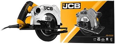 JCB Circular Saw - Power Tools - 240V 1500W Circular Saws - 185mm Saw Diameter, TCT Blade - for Woodwork, Home Improvements, Laminate Flooring, Bevel and Straight Cuts & Mitre Joints