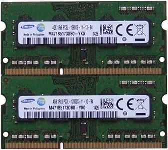 Samsung ram Memory Upgrade DDR3 PC3 12800, 1600MHz, 204 PIN, SODIMM for 2012 Apple MacBook Pro's, 2012 iMac's, and 2011/2012 Mac Mini's (8GB kit (2 x 4GB))