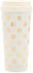 Kate Spade New York Women's Insulated Thermal,Acrylic,Travel Mug Tumbler, 16 Ounces, Gold Dot