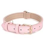 WHIPPY Leather Dog Collar for Small