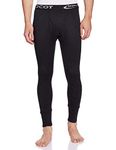 Rupa Men's Slim Fit Black Thermal Bottom Wear 90 Cm