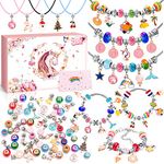 Bracelet Making Kit for Girls Crafts for Kids 6-8 Girls Gifts 8-12 Years old, Unicorn Toys for Girls Jewelry Making Kit Arts and Crafts for Kids Ages 6-8 Toys for Girls 7-10 Stocking Stuffers for kids