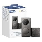 Aqara Video Doorbell G4 (Chime Included), 2.4 GHz Wi-Fi Required, 1080p FHD HomeKit Secure Video Doorbell Camera, Wireless or Wired, Supports Apple Home, Alexa, Google, IFTTT, Gray