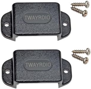 TWAYRDIO Dashboard Mount Holder for Handheld Radio, Belt Clip Hook with Screws for Motorola Talkabout Midland BaoFeng Retevis Yaesu Handhelds Walkie Talkie Two Way Radio, Pack of 2