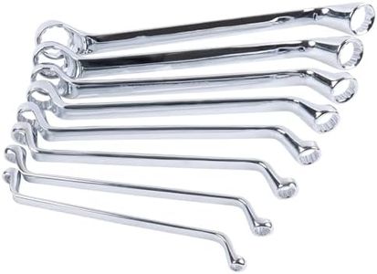 Performance Tool W1085 8Pc Offset SAE Box Wrench Set - Precision Machined with 12-Point Box End Design for Easy Access and Increased Torque