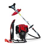 BALWAAN Krishi BX-35B Crop Cutter 35 cc 4 Stroke Backpack Brush Cutter Machine Petrol Operated with Heavy Duty 40 Teeth, 3T and Tap & go Blades and 500ml Engine Oil for Agriculture and Gardening