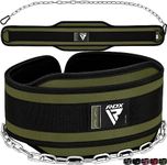 RDX Dip Belt with Heavy Duty 36 Inch Adjustable Steel Chain, Dipping Belt Chin Pull Ups Gym Training Weight Lifting Bodybuilding Powerlifting Workout, 6” Padded Neoprene Back Support Men Women Fitness