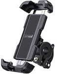 Lamicall Bike Phone Holder, Motorbike Phone Mount - Universal 360 Rotatable Motorcycle Bicycle Handlebar Clamp for iPhone 15 14 Pro Max Plus, 13 12 11 Pro Max Mini, Xs Max, XR X, SE, 4.7-6.8" Phones