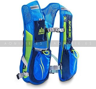 AONIJIE Lightweight Unisex 5.5L Running Race Hydration Vest Hydration Pack Backpack Riding Bag (Blue)