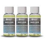 3 Pack Essential Values of 30 ml Razor & Shaver Cleaning Fluid (Concentrate), 1 Bottle Makes 3 Refills / 474 ml of Refillable Shaver Cleaner Fluid Solution | Replacement for Cartridge Refills