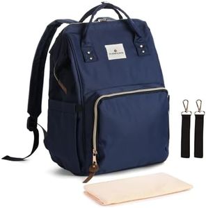 RAMHORN Diaper Bag Backpack Multifunction Waterproof Travel Back Pack for Mom Blue