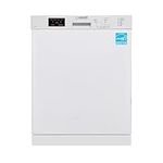 Equator-Europe 24" Built in 14 place Dishwasher with 8 Wash Programs (White)