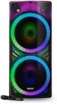 Dolphin SPX-290BT Dual 15" Bluetooth Party Speaker, Mesmerizing Translucent Cabinet, 5-Star Sound Clarity & Deep Bass, 200W RMS, LED Light Show, DJ/Karaoke Ready