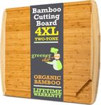 Greener Chef 4XL Bamboo Extra Large Cutting Board for Kitchen 36 x 24 - Wood Countertop 24 x 36 Cutting Board - Wooden Extra Large Cutting Board 36 x 24 Butcher Block -