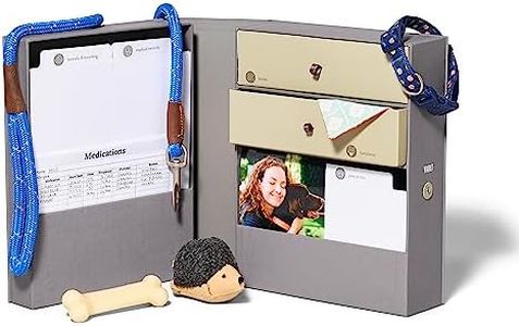 Savor | Personalizable Pet Keepsake Organizer | Keep Vet Records, Tags, Collars and Fido’s Favorite Toy Organized and Cherished Pet Memories Safe in One Convenient Home with This Gift for Pet Parents