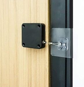 DIGSMORDEN Punch-Free Multifunctional Automatic Door Closer Residential Commercial Auto Door Closer with Drawstring Closer Door for Internal Home Storm