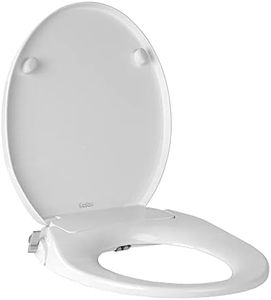 Cefito Bidet Toilet Seat, Non Electric Toilets Cover Portable Smart Wash Clean Seats Spray Set Home Travel Bathroom Attachment, with Dual Nozzle Adjustable Flush Volume Lockable White