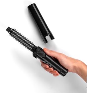 BaByliss Cordless Gas Hair Curler & Brush – 19mm Ceramic, Black