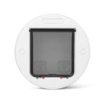Cat Mate 4-Way-Locking Large Glass Fitting Cat Flap (357) - Secure Lockable Door for Large Cats and Small Dogs, for Single/Multiple Glazing, UPVC, Wooden and Wall, White