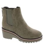 Mia Womens Sefi Suede Ankle Chelsea Boots Taupe 8.5 Medium (B,M)