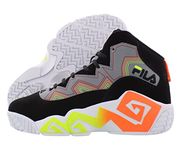 Fila Men's Mb Stitch Basketball Shoes Monument/Black/Shocking Orange 10