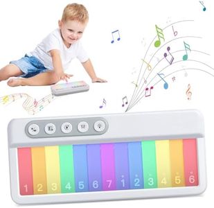 Joyfia Keyboard Piano Toy for Kids, Baby Musical Toys with Rainbow Lights Effect, Early Educational Learning Toy for Toddlers Ages 3-5 Years, Multifunction Music Instruments Boys & Girls