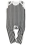 Baby Moo's Beetle Striped Baby Romper | Unisex Cool Beetlejuice Inspired Sleeveless Baby Outfits - Alternative Goth New Baby & Parents Gifts UK (6-12 months)