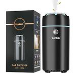 Gonlink Car Diffuser Humidifier, Mini Air Humidifier for Bedroom, 100ML Humidifier Ultrasonic Cool Mist with 7 Color Light (Black)