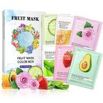 AONAT 6Pcs Hydrating Facial Mask, Moisturising Mask, Daily Care Mask, Moisture Bomb, Moisturising and Firming, Hydrating & Nourishing Face Masks, for Skin Brightens Dull Skin