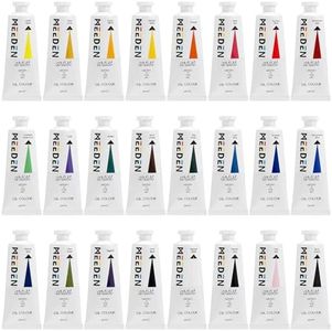 MEEDEN Artist Oil Paint Set - 24 Colors x 60ml/2oz Tubes - Professional Art Supplies for Canvas Painting