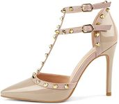 HECATER Ankle Strap Heels for Women