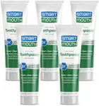 Smart Mouth Whitening Toothpaste with Fluoride Clean Mint 6 oz(Pack of 5)