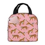 Pink Tigers Insulated Lunch Bag For