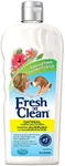 Pet-Ag Fresh ’n Clean Oatmeal ’n Baking Soda Shampoo - Tropical Fresh Scent - 18 oz - Nurtures Dry, Itchy & Sensitive Skin with Vitamin E & Aloe - Strengthens & Repairs Coats - Soap Free