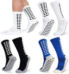 Zuimei 3 Pairs Football Grip Socks 