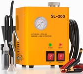 GODIAG SL200 Smoke Machine Automotive Leak Detector, DC12V EVAP Vacuum Smoke Diagnostic Tester, Pipeline Fuel Leakage Detector for Motorcycle/Car/Truck, Yellow