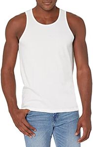 Organic Signatures Men Crewneck Undershirts Soft 100% Cotton Tank Tops Pack of 3 (2X-Large, White)