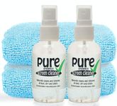 All Natural SCREEN CLEANER KIT - by Ecopure 60ml x2. Contains only Eco-Friendly ingredients. Naturally removes all fingerprints, marks and stains to leave screens gleaming clean.