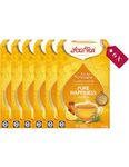 Yogi Tea, For The Senses, Pure Happiness Organic Herbal Tea with Essential Oils, Blend of Green Tea, Lemon and Ginger, 6 Packs x 17 Tea Bags (102 Teabags Total)