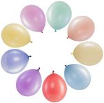 Prextex 150 Pastel Party Balloons 12 Inch 10 Assorted Rainbow Candy Colors - Bulk Pack of Strong Latex Macaron Balloons for Party Decorations, Birthday Parties Supplies or Arch Decor - Helium Quality