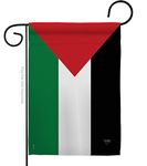 Breeze Decor Palestine Flag Cemetery Banner Wall Lawn Door Decor Room Outdoor Garden Poster Bandera de Palestinian Tapestry Home Indoor Grave Yard Sign for Outside House, Gifts Made in USA