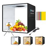 PULUZ Photo Light Box, 16" x 16" Professional Foldable Portable Studio Photography, Tri-Color Dimmable Light Shooting Tent Box with 12 Colors Backdrops & 144 LED Lights