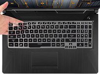 RAYA Silicone Keyboard Cover for 2021 ASUS TUF Gaming A15 F15 15.6inch & 2021 ASUS TUF Gaming A17 F17 17.3inch Laptops (Black)