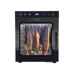 Stainless Steel Biltong Box Food Dehydrator and Drying Cabinet – Large 10 Trays, 5 Hanging Rods, with 20-90°C Temperature Control – Perfect for Drying Biltong, Meat, Vegetable & Fruit