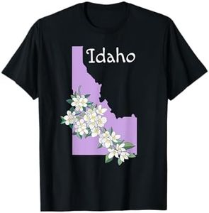 State of Idaho Syringa Flower T-Shirt