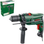 Bosch 600W Electric Corded Impact Drill, Compact, Keyless Chuck, With Handle (EasyImpact 600)