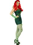 Funidelia | Poison Ivy Costume for woman Superheroes, DC Comics, Villains, Poison Ivy - Costume for adults, accessory fancy dress & props for Halloween, carnival & parties Size XL